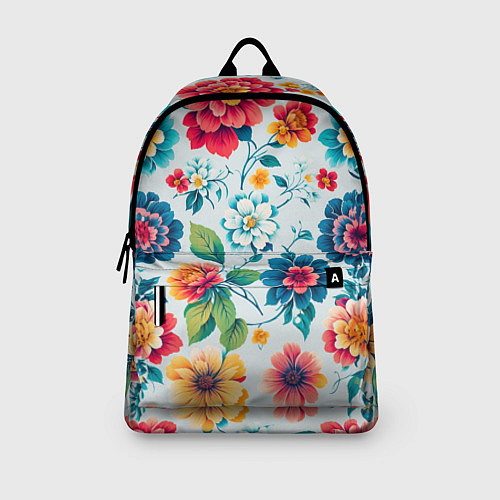 Рюкзак Цветочный узор красивый / 3D-принт – фото 3