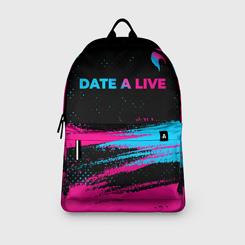 Рюкзак Date A Live - neon gradient: символ сверху / 3D-принт – фото 3