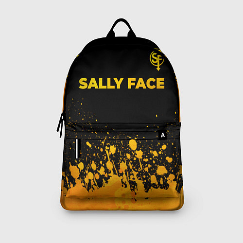 Рюкзак Sally Face - gold gradient: символ сверху / 3D-принт – фото 3