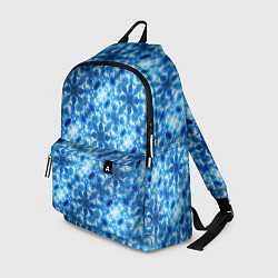 Рюкзак Светящиеся голубые цветочки, цвет: 3D-принт