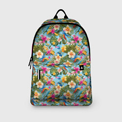 Рюкзак Разноцветные цветочки гавайские, цвет: 3D-принт — фото 2