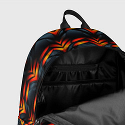 Рюкзак Orange abstract black, цвет: 3D-принт — фото 2
