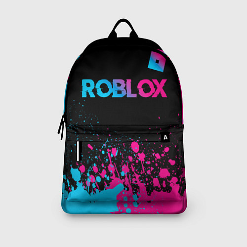 Рюкзак Roblox - neon gradient: символ сверху / 3D-принт – фото 3