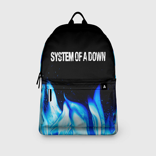 Рюкзак System of a Down blue fire / 3D-принт – фото 3