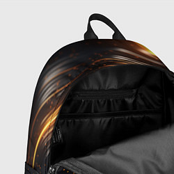 Рюкзак Золотистые волны, цвет: 3D-принт — фото 2