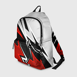 Рюкзак Бело-красная униформа для зала, цвет: 3D-принт