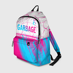 Рюкзак Garbage neon gradient style: символ сверху, цвет: 3D-принт