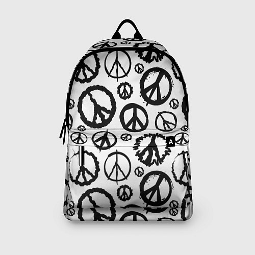 Рюкзак Many peace logo / 3D-принт – фото 3