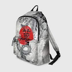 Рюкзак Dragon - white grunge, цвет: 3D-принт