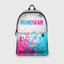 Рюкзак Manowar neon gradient style: символ сверху, цвет: 3D-принт — фото 2