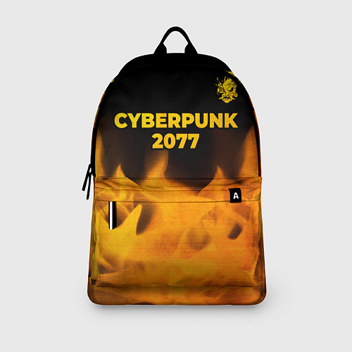 Рюкзак Cyberpunk 2077 - gold gradient: символ сверху / 3D-принт – фото 3