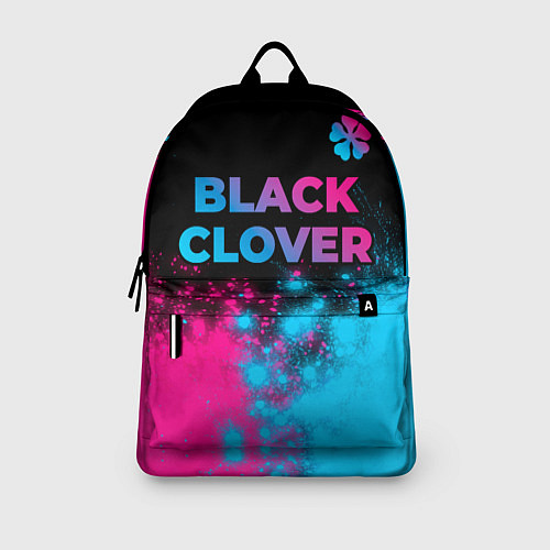 Рюкзак Black Clover - neon gradient: символ сверху / 3D-принт – фото 3