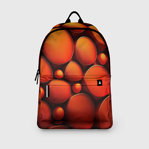 Рюкзак Оранжевы е круглые плиты / 3D-принт – фото 3