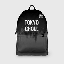Рюкзак Tokyo Ghoul glitch на темном фоне: символ сверху, цвет: 3D-принт — фото 2
