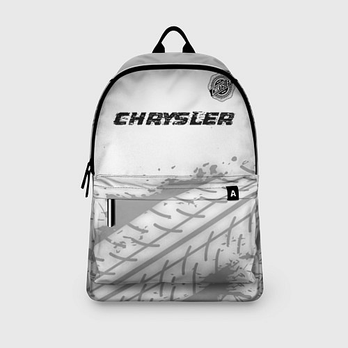 Рюкзак Chrysler speed на светлом фоне со следами шин: сим / 3D-принт – фото 3