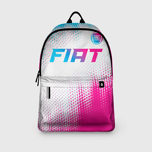Рюкзак Fiat neon gradient style: символ сверху / 3D-принт – фото 3