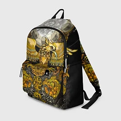 Рюкзак Золотой орёл - славянский орнамент, цвет: 3D-принт