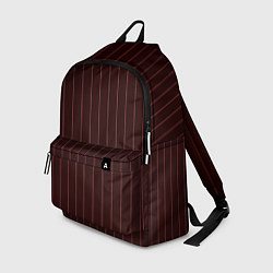Рюкзак Полосы тёмно-бордовый, цвет: 3D-принт