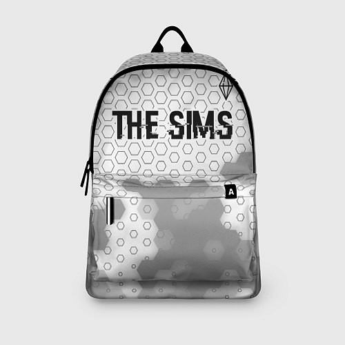 Рюкзак The Sims glitch на светлом фоне: символ сверху / 3D-принт – фото 3