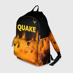 Рюкзак Quake - gold gradient: символ сверху, цвет: 3D-принт