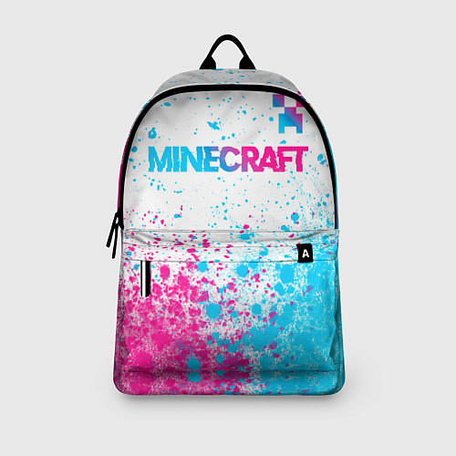 Рюкзак Minecraft neon gradient style: символ сверху / 3D-принт – фото 3