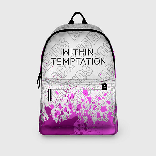 Рюкзак Within Temptation rock legends: символ сверху / 3D-принт – фото 3