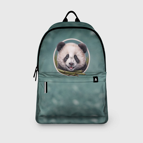 Рюкзак Милая мордочка панды с бамбуком / 3D-принт – фото 3
