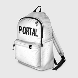 Рюкзак Portal glitch на светлом фоне: символ сверху, цвет: 3D-принт