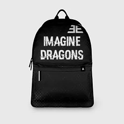 Рюкзак Imagine Dragons glitch на темном фоне: символ свер, цвет: 3D-принт — фото 2