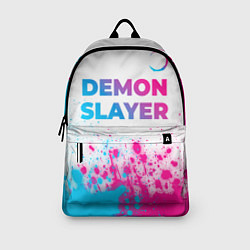 Рюкзак Demon Slayer neon gradient style: символ сверху, цвет: 3D-принт — фото 2