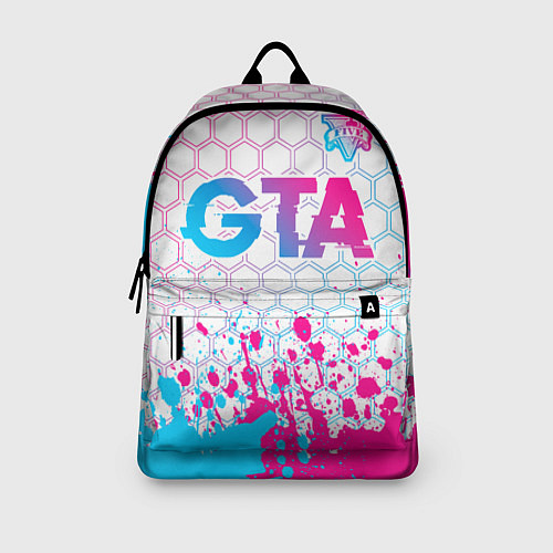 Рюкзак GTA neon gradient style: символ сверху / 3D-принт – фото 3