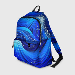 Рюкзак Волны - текстура от нейросети, цвет: 3D-принт
