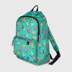 Рюкзак Разноцветные бабочки, цвет: 3D-принт