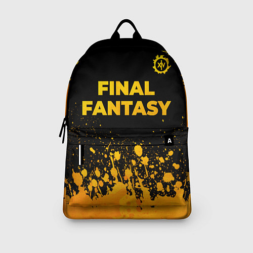 Рюкзак Final Fantasy - gold gradient: символ сверху / 3D-принт – фото 3