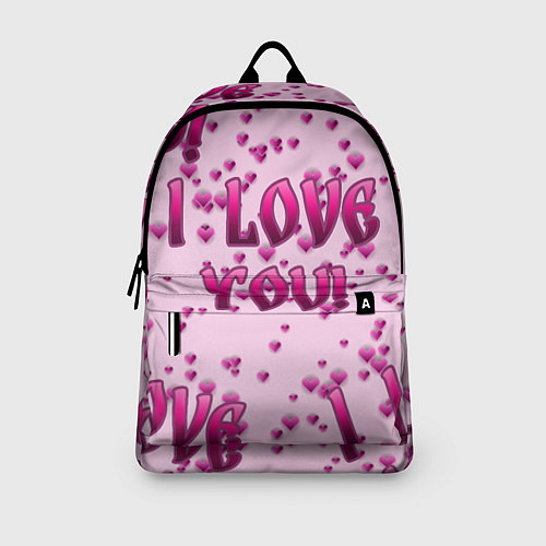 Рюкзак Я люблю тебя паттерн / 3D-принт – фото 3
