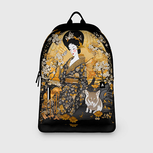 Рюкзак Японская гейша с кошкой / 3D-принт – фото 3