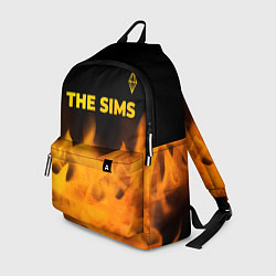 Рюкзак The Sims - gold gradient: символ сверху, цвет: 3D-принт