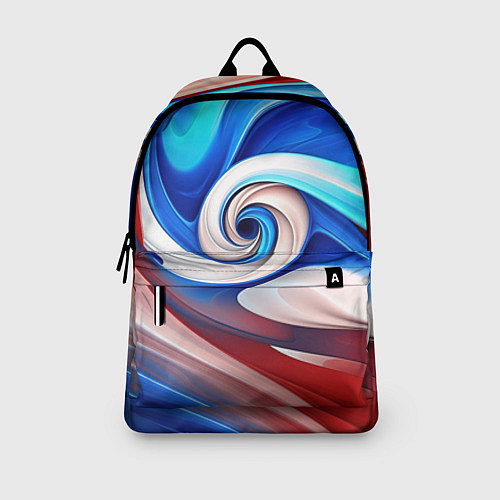 Рюкзак Волны в цвете флага РФ / 3D-принт – фото 3