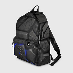 Рюкзак Черные объемные плиты, цвет: 3D-принт