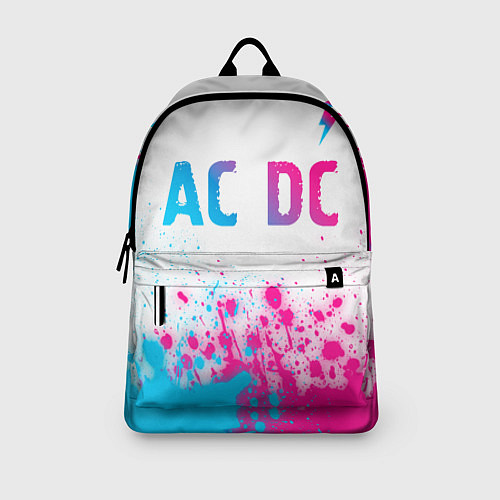 Рюкзак AC DC neon gradient style: символ сверху / 3D-принт – фото 3