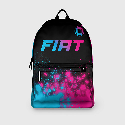 Рюкзак Fiat - neon gradient: символ сверху / 3D-принт – фото 3