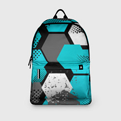 Рюкзак Шестиугольники абстрактный фон, цвет: 3D-принт — фото 2