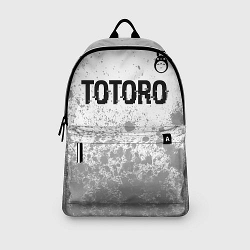 Рюкзак Totoro glitch на светлом фоне: символ сверху / 3D-принт – фото 3