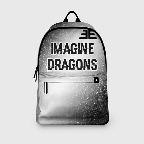 Рюкзак Imagine Dragons glitch на светлом фоне: символ све / 3D-принт – фото 3