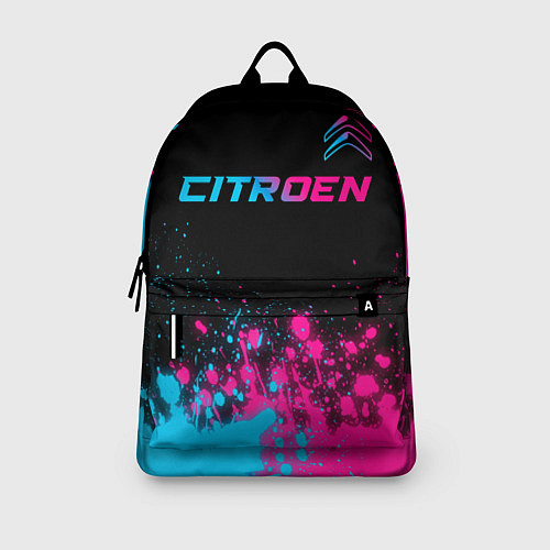 Рюкзак Citroen - neon gradient: символ сверху / 3D-принт – фото 3