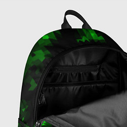 Рюкзак Зеленые пирамиды, цвет: 3D-принт — фото 2