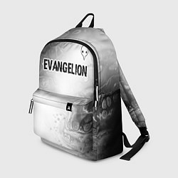 Рюкзак Evangelion glitch на светлом фоне: символ сверху, цвет: 3D-принт