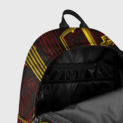 Рюкзак Кибер схемы красные, цвет: 3D-принт — фото 2