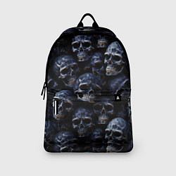 Рюкзак Черные металлические черепа, цвет: 3D-принт — фото 2