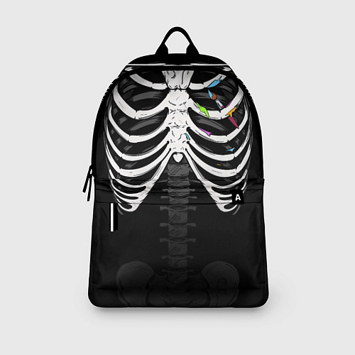 Рюкзак Скелет: ребра с кистью и красками / 3D-принт – фото 3